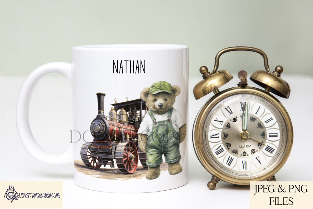 Collection of best selling sublimation designs featuring teddy bears in various job roles and backgrounds