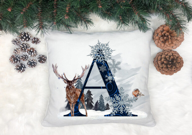 Winter Animal Alphabet Design Set of 26
