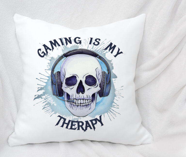 Gaming Skull Blue Designs Set of 5