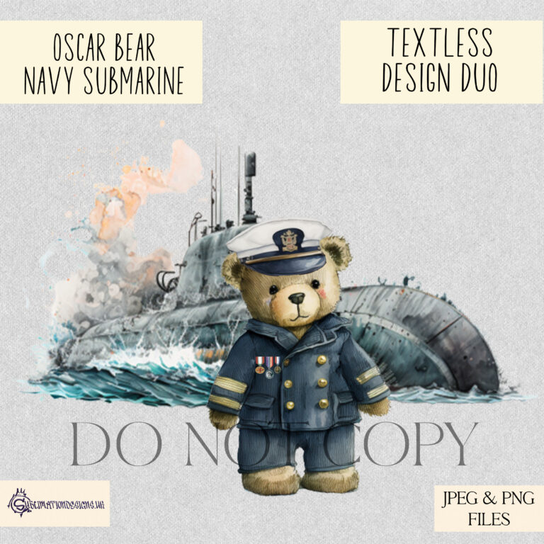 Military Bear Collection | Oscar The Navy Bear Submarine Edition