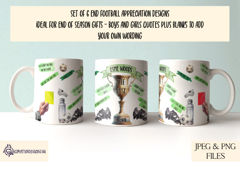 Football Appreciation Mug Wraps