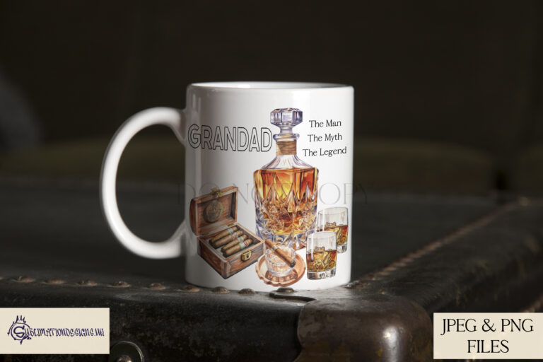 Whiskey and Cigars Design Set