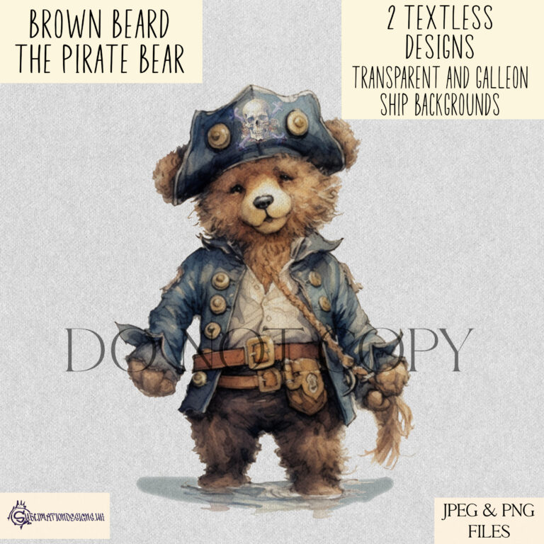 Brown Beard The Pirate Bear