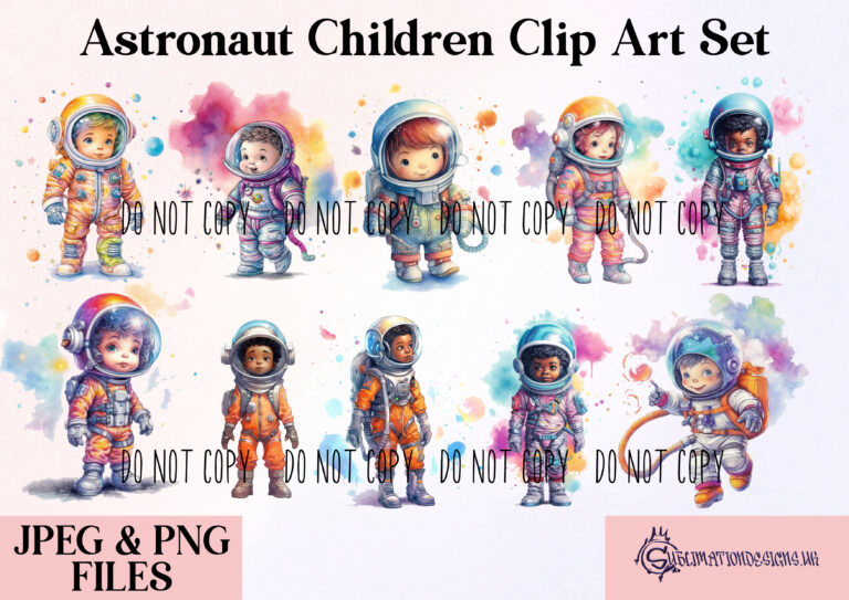 Astronaut Clip Art Set