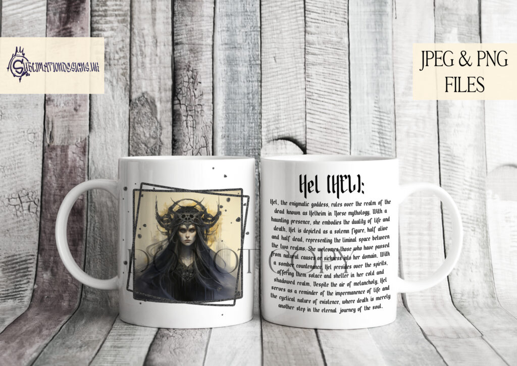 Norse God and Goddess Sublimation Designs Set