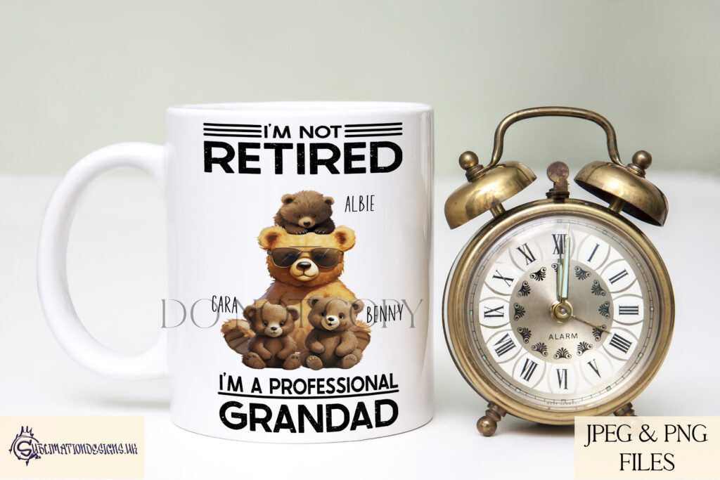 Sublimation Teddy Bear Family Designs Set