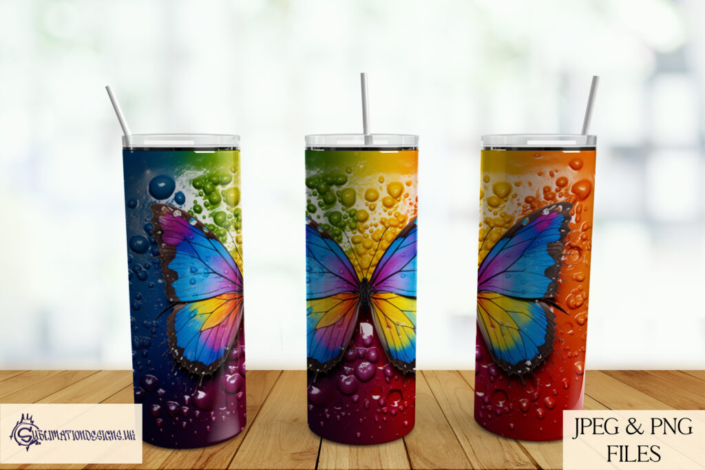 Vibrant Paint Splash Sublimation Designs Set