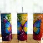 Vibrant Paint Splash Sublimation Designs Set