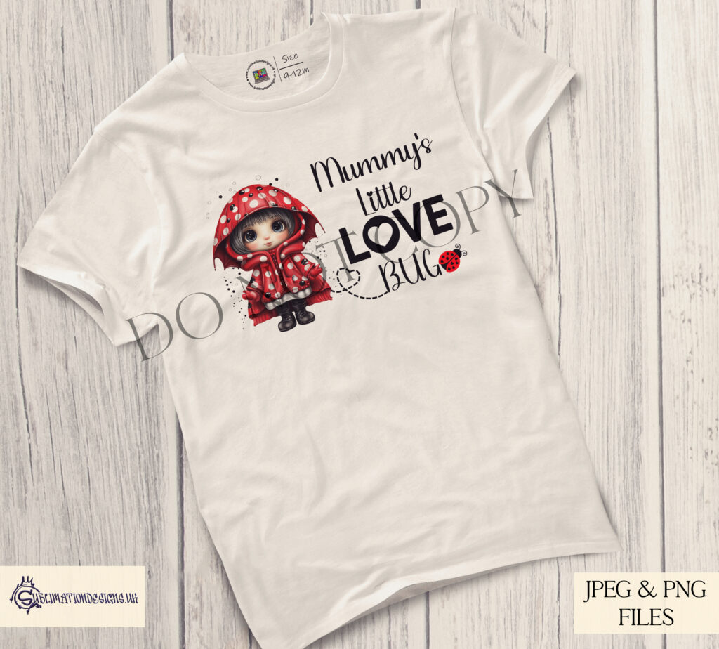 Cute Ladybug Sublimation Designs Set - A-Z Alphabet, Bookmarks, and Love Bugs - Sublimationdesigns.uk