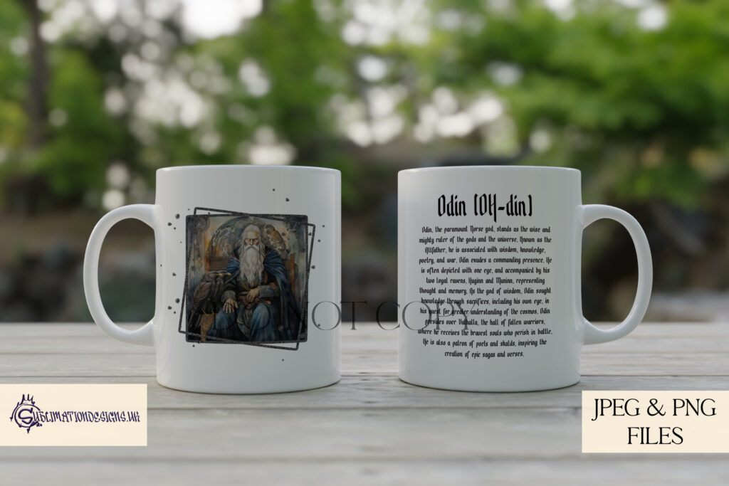 Norse God and Goddess Sublimation Designs Set