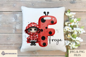 Cute Ladybug Sublimation Designs Set - A-Z Alphabet, Bookmarks, and Love Bugs - Sublimationdesigns.uk