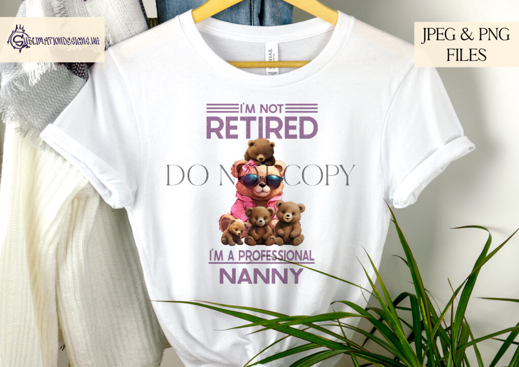 Sublimation Teddy Bear Family Designs Set