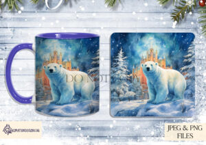 Christmas Mug and Coaster Design Bundle - Festive Sublimation Designs
