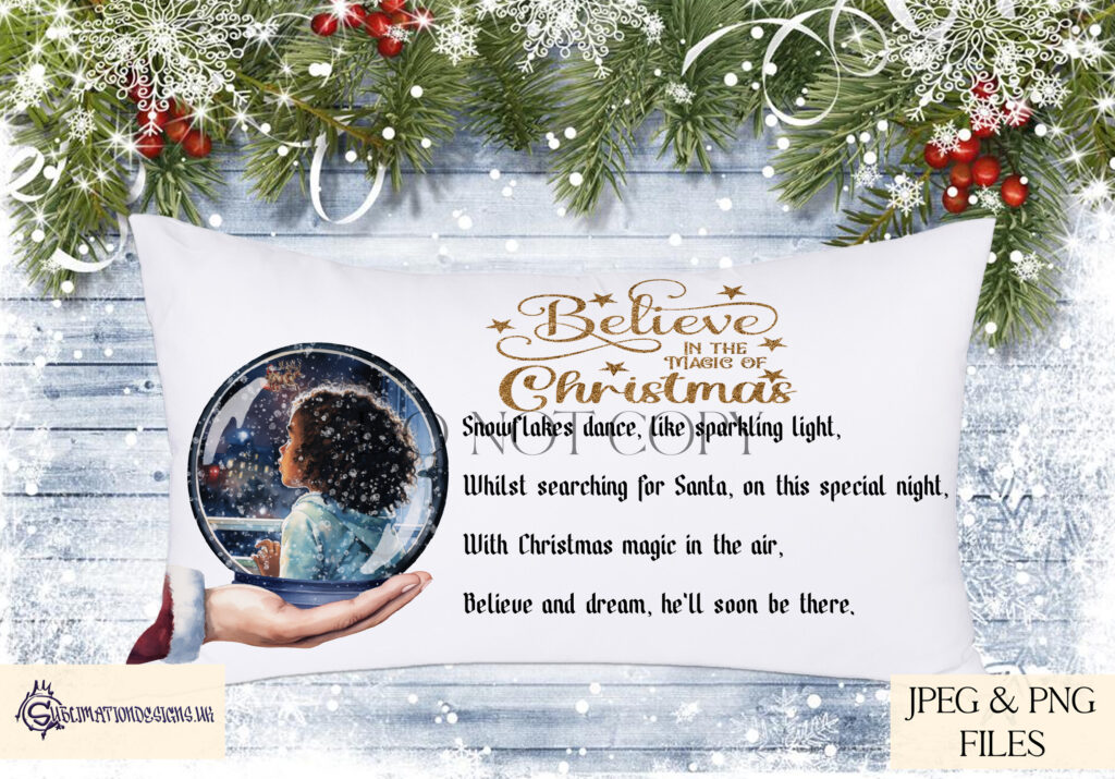 Heartwarming snow globe moment, children's curiosity sparkles as they search for Santa on Christmas.