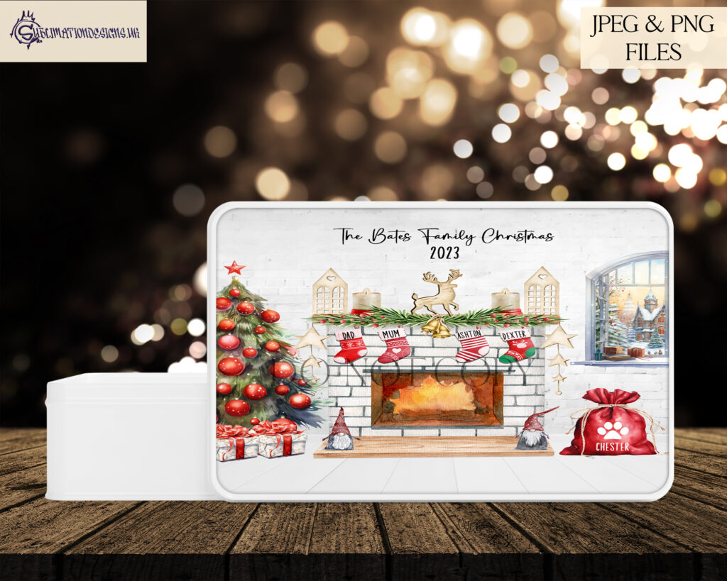 Elegant Red Lounge Family Christmas Stocking Designs Set of 20