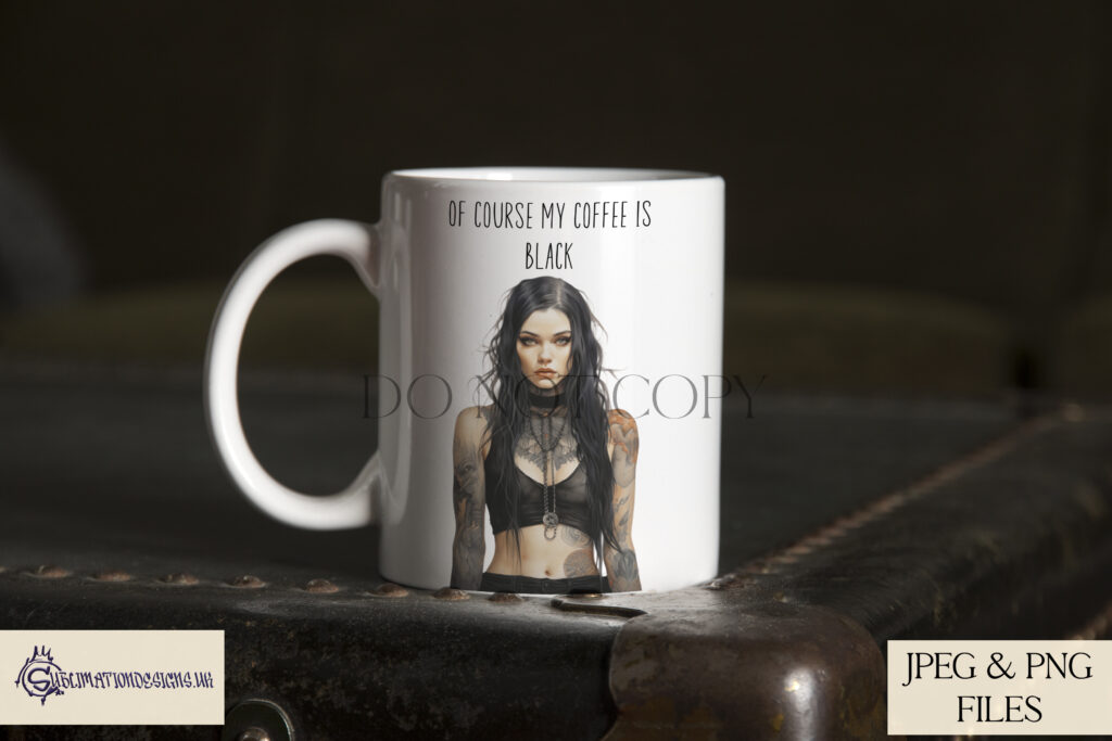 Gothic Girl design featuring a girl dressed in gothic clothing with an air of elegance and mystery.