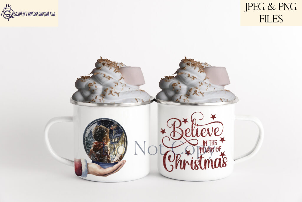 Heartwarming snow globe moment, children's curiosity sparkles as they search for Santa on Christmas.