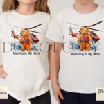 Fearless teddy bear coastguards, Colin and Chloe, alongside a vehicle scene.