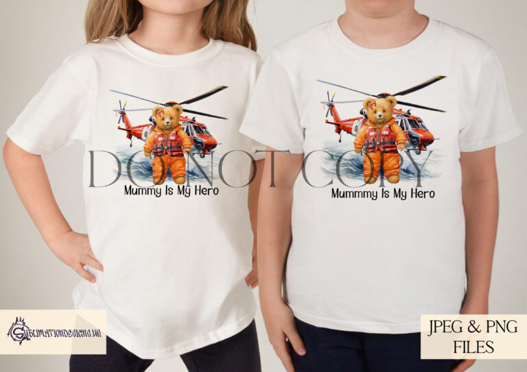 Fearless teddy bear coastguards, Colin and Chloe, alongside a vehicle scene.