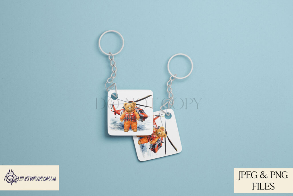 Fearless teddy bear coastguards, Colin and Chloe, alongside a vehicle scene.