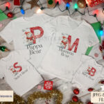 Cute Polar Bear Christmas Alphabet Set - Alphabet Design