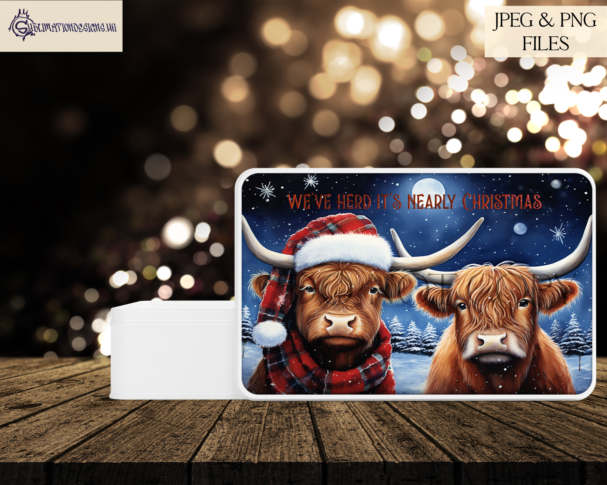 Highland Cows Christmas Designs - Highland Cow Illustration