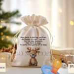 Santa's Dummy Collection design set with reindeer, Santa, and customizable elements.