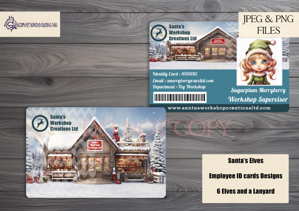 Christmas Workshop Elves Company ID Design