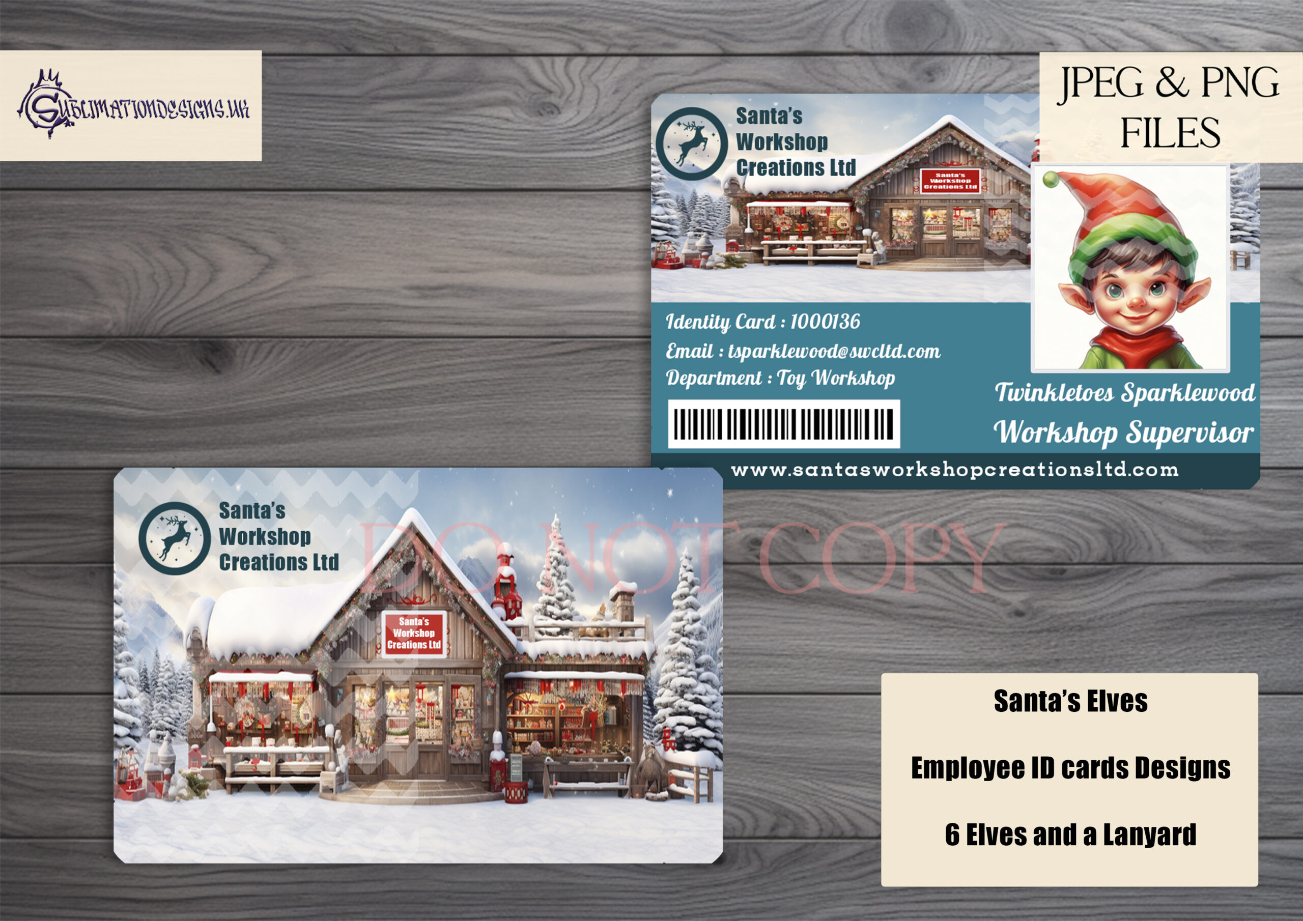 Christmas Workshop Elves Company ID Design
