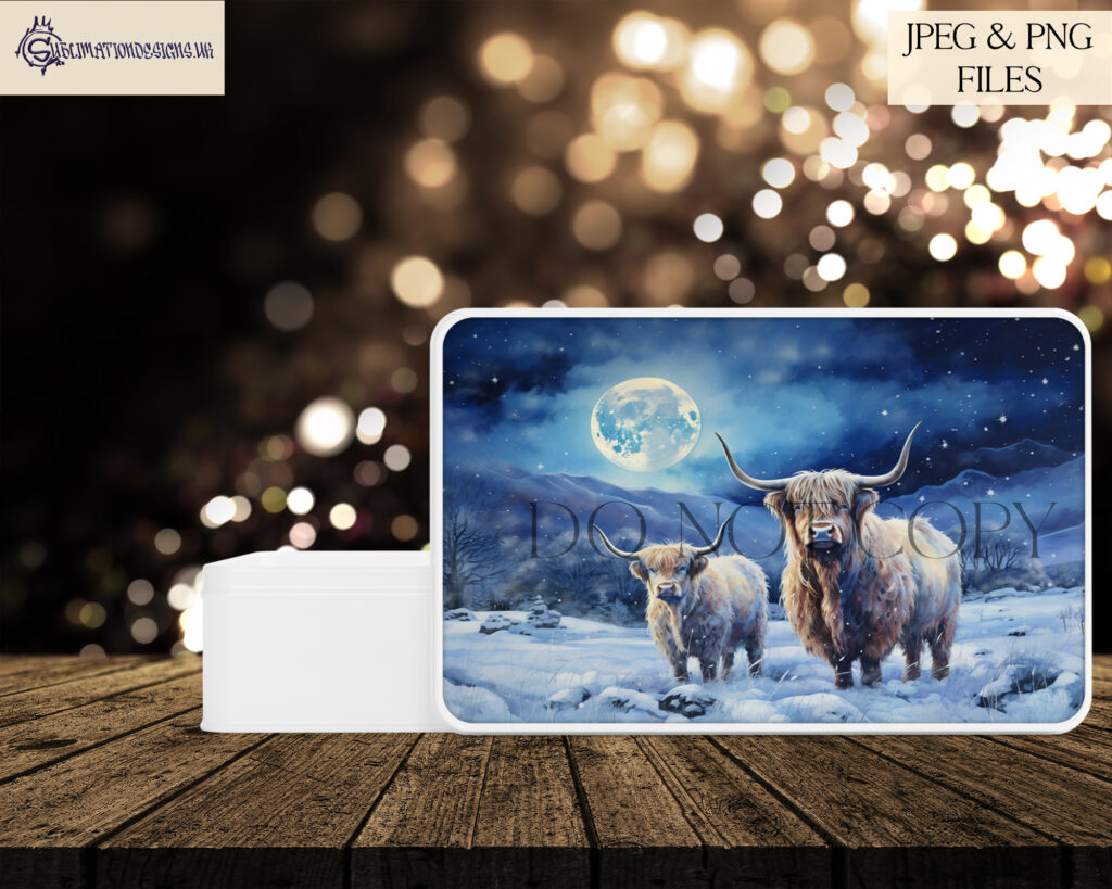 Highland Cows Christmas Designs - Highland Cow Illustration