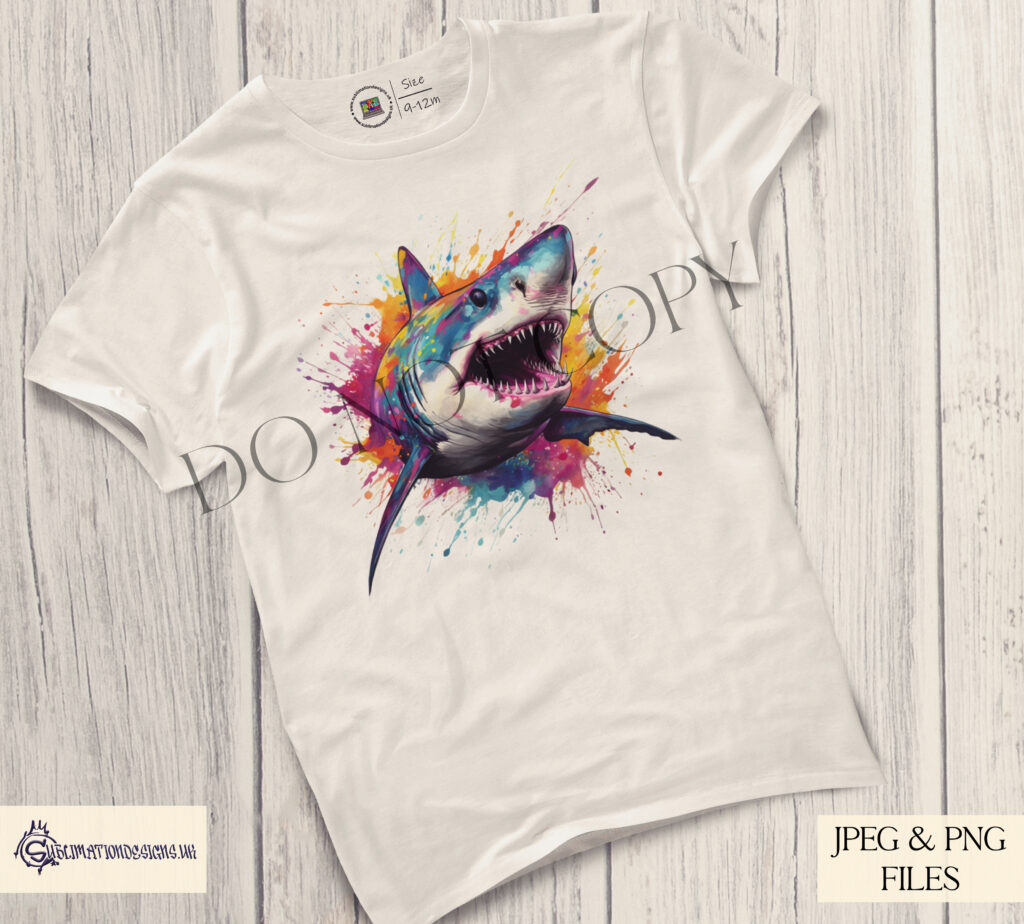 Preview of vibrant paint splash animal designs with transparent backgrounds.