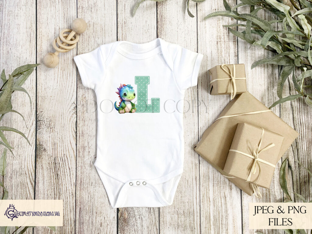 Dinosaur Alphabet - Letter with Dinosaur Illustration