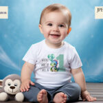 Cute Baby Dinosaur Birthday Numbers Set