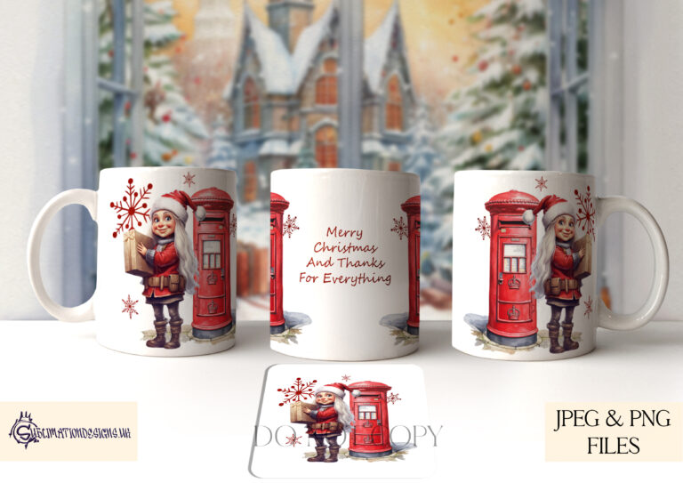 Christmas Gnome Postal Workers Design Set - Perfect Thank You Gifts