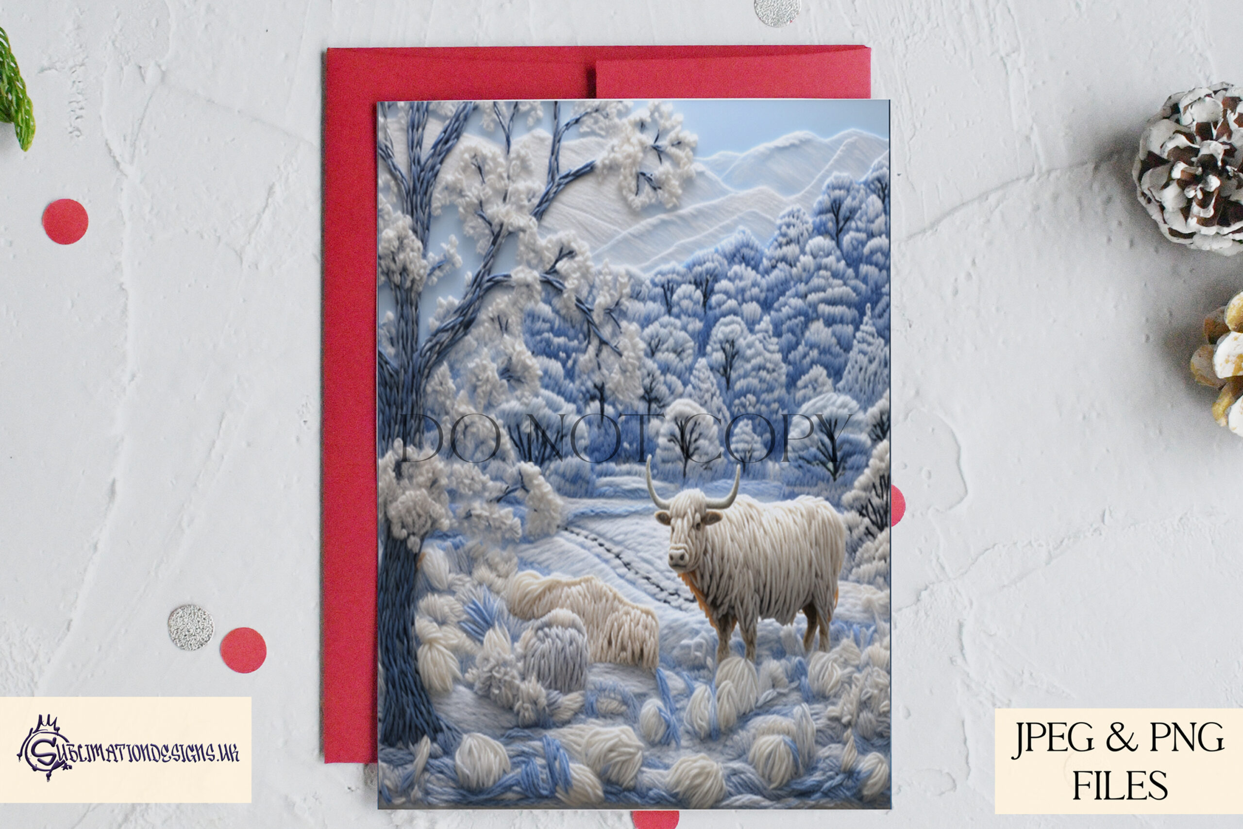 Winter Animal Fabric Texture Design Set - Cosy Winter Collection