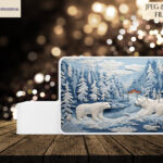 Winter Animal Fabric Texture Design Set - Cosy Winter Collection