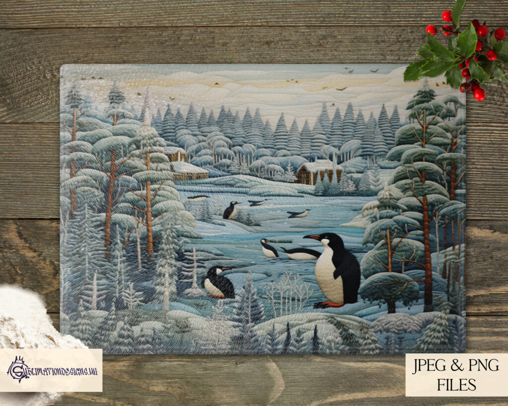 Winter Animal Fabric Texture Design Set - Cosy Winter Collection