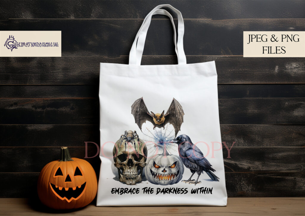 Gothic Inspired Halloween Design Set - Gothic Illustration