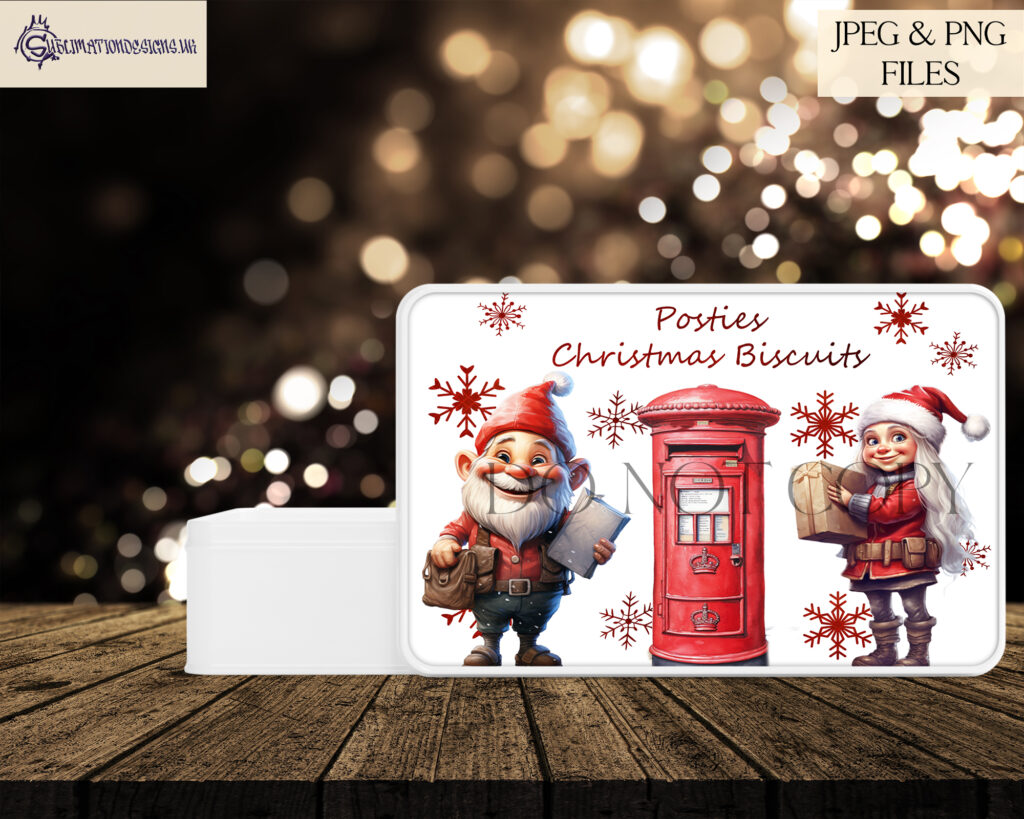Christmas Gnome Postal Workers Design Set - Perfect Thank You Gifts