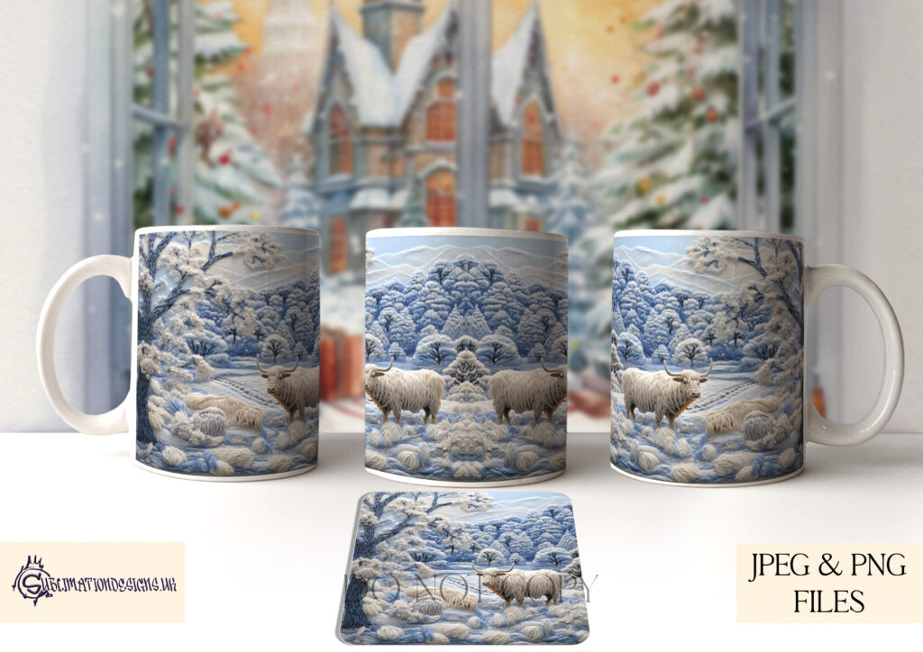 Winter Animal Fabric Texture Design Set - Cosy Winter Collection