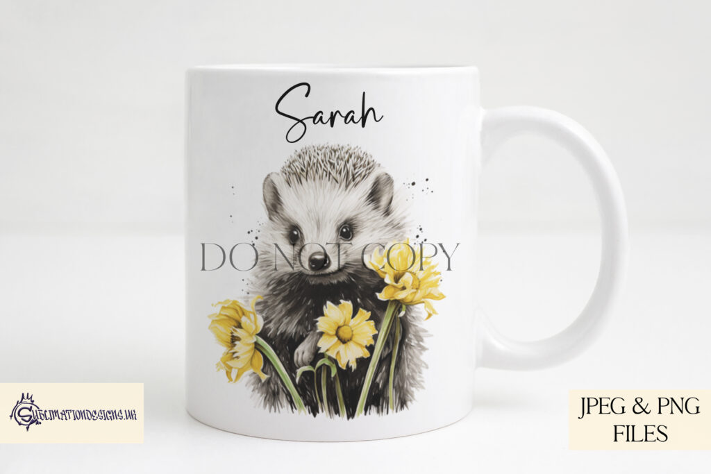 Hedgehog Floral Design