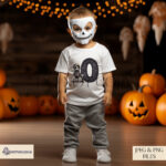 Halloween Inspired Skeleton Boy Alphabet Set - Personalized Halloween Fun