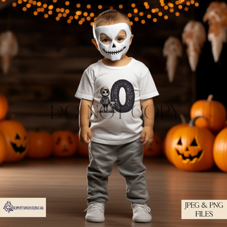 Halloween Inspired Skeleton Boy Alphabet Set - Personalized Halloween Fun