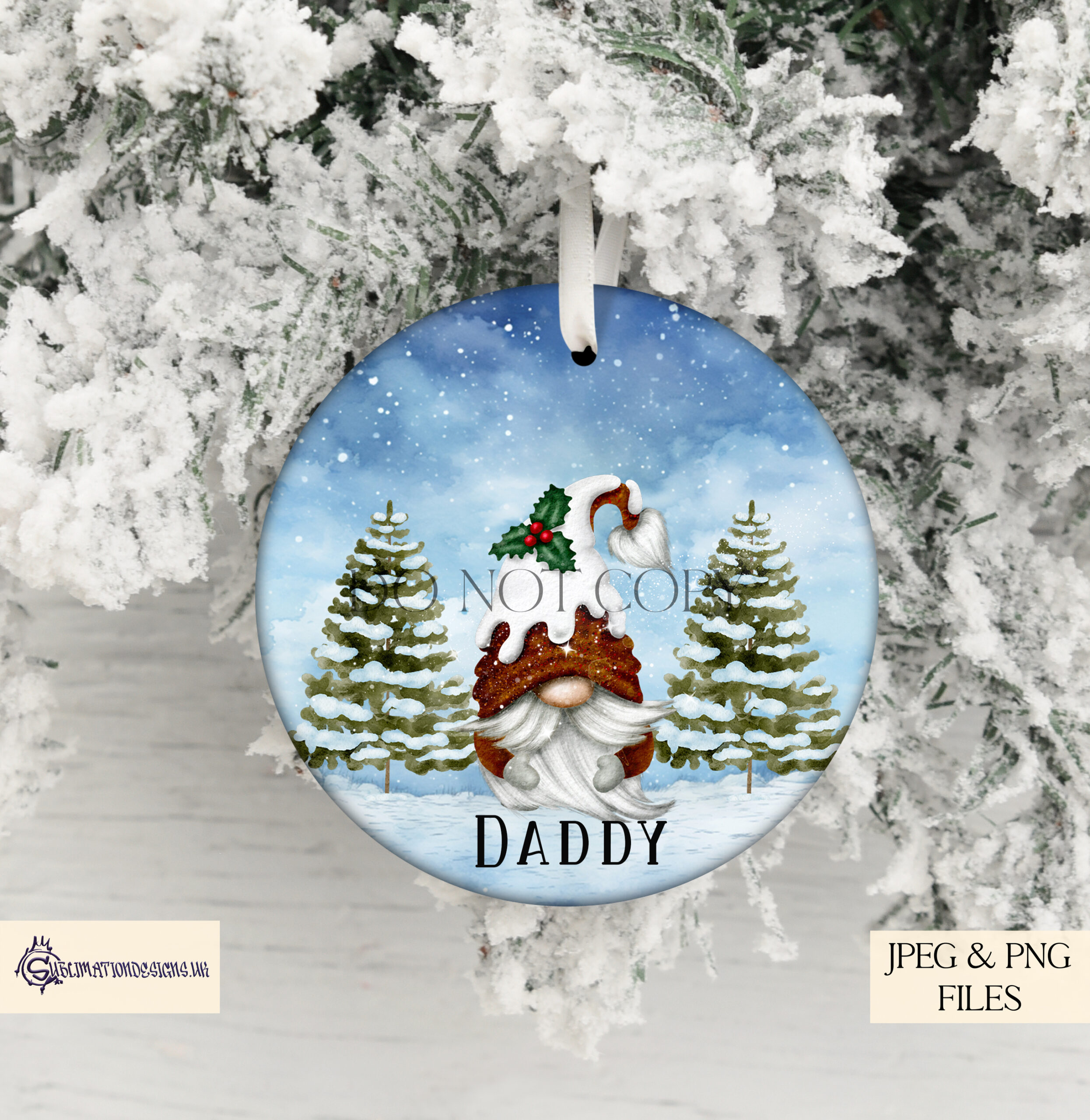 Gonk Gnome Circular Sublimation Design