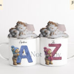 Teddy Bear Alphabet and Numbers Sublimation Design