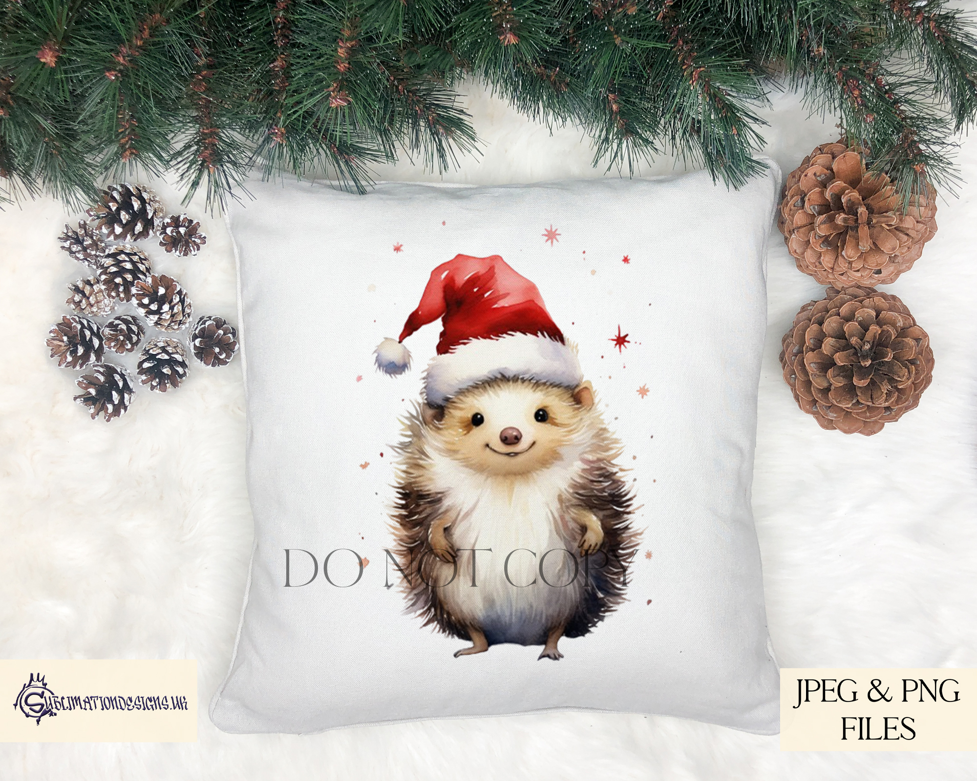 Festive Animal Bundle: 41 Textless Animals in Santa Hats