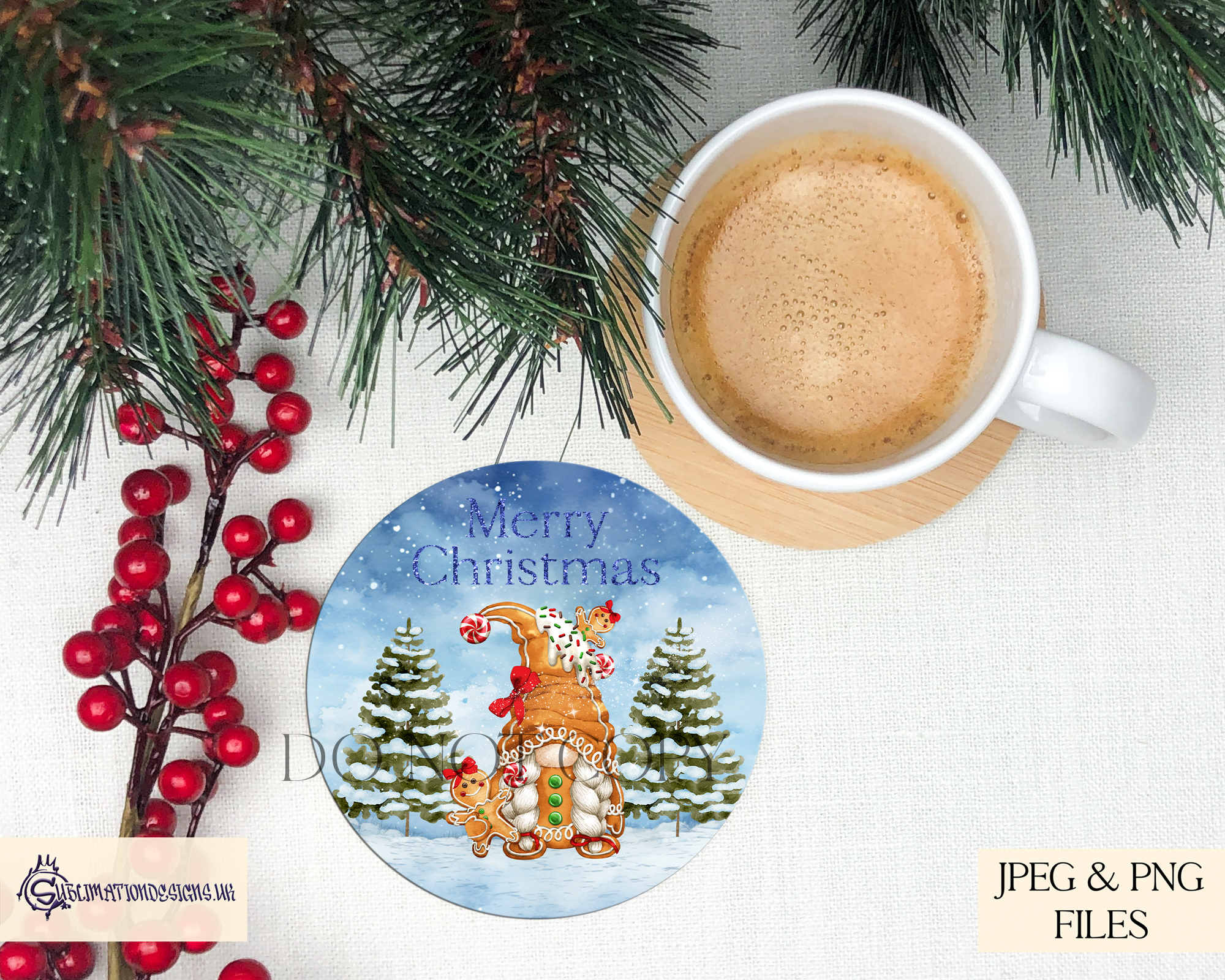 Gonk Gnome Circular Sublimation Design