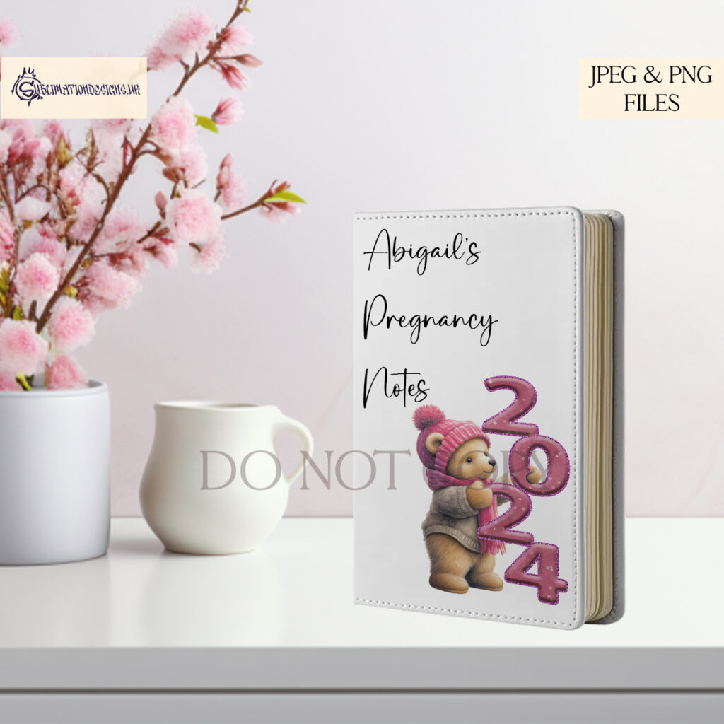 Teddy Bear Alphabet and Numbers Sublimation Design