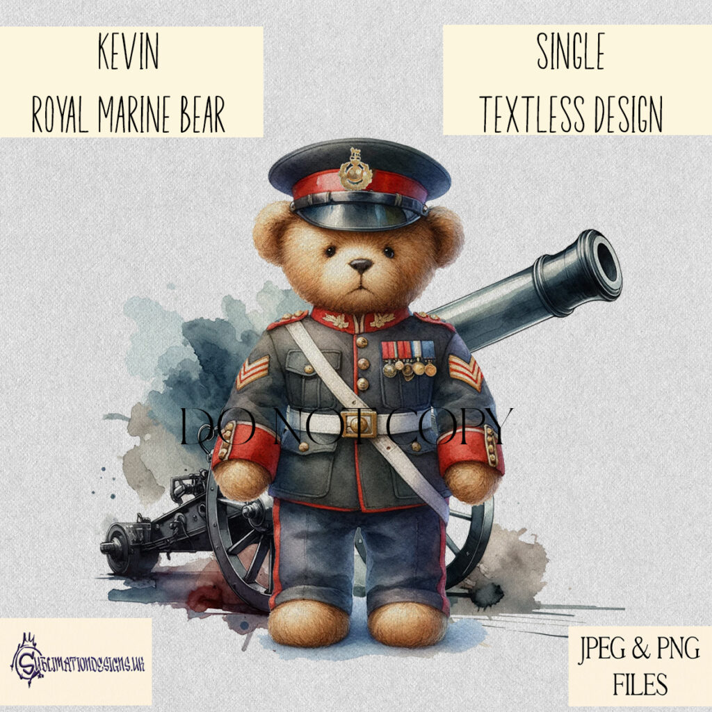 Royal Marine Inspired Teddy Bear - Kevin