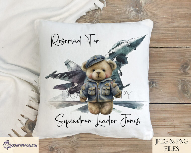 RAF jet Fighter Inspired Teddy Bear Design